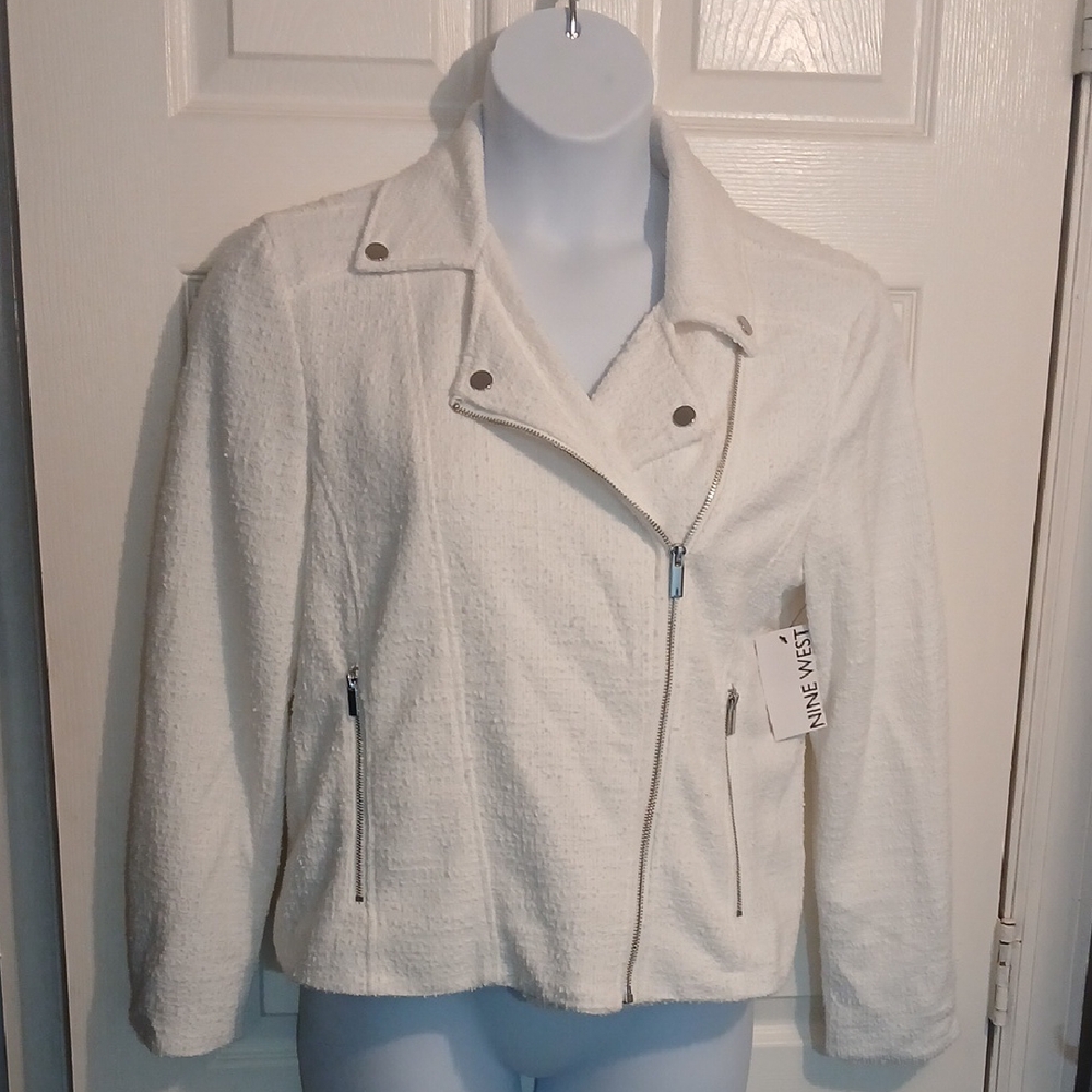 Nine West Women's White Jacket. Sz. Large